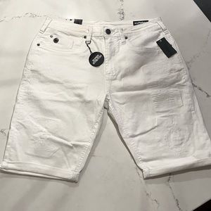 Mens Parker-X Buffalo David Bitton slim-fit jean shorts. Size:34